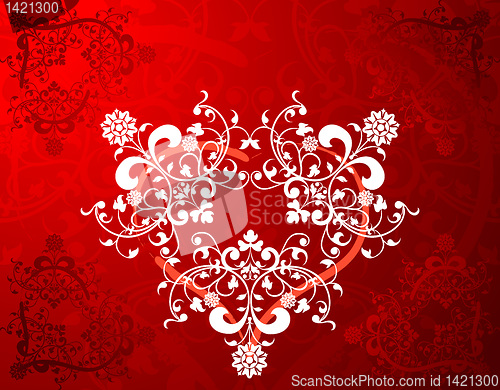 Image of Abstract floral heart