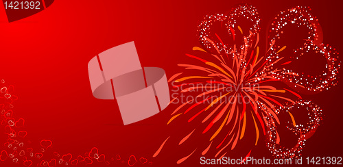 Image of Valentines background, vector