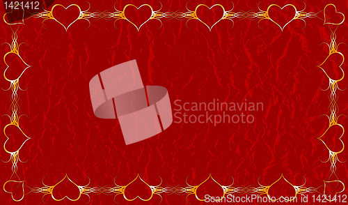 Image of Grunge valentines background, vector