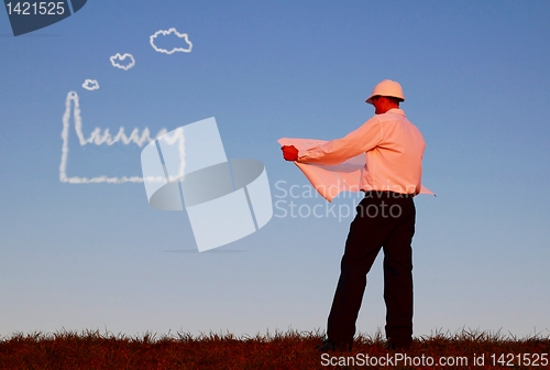 Image of Man with plan