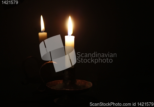 Image of Candle in mirrow