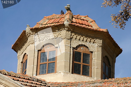 Image of roof of abbey