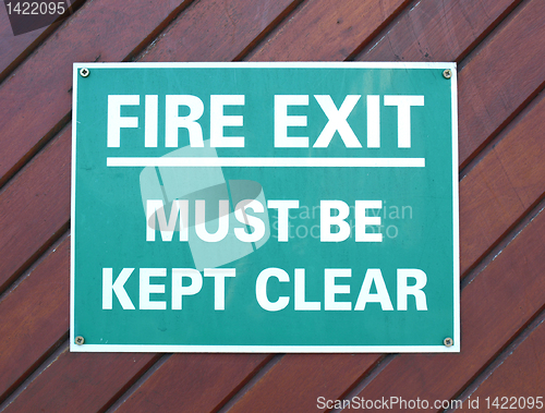 Image of Fire exit sign
