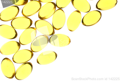 Image of Yellow gel capsules