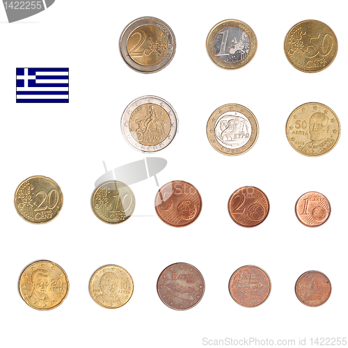 Image of Euro coin - Greece