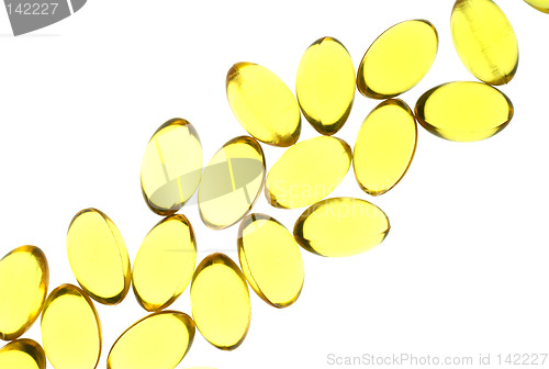 Image of Yellow gel capsules