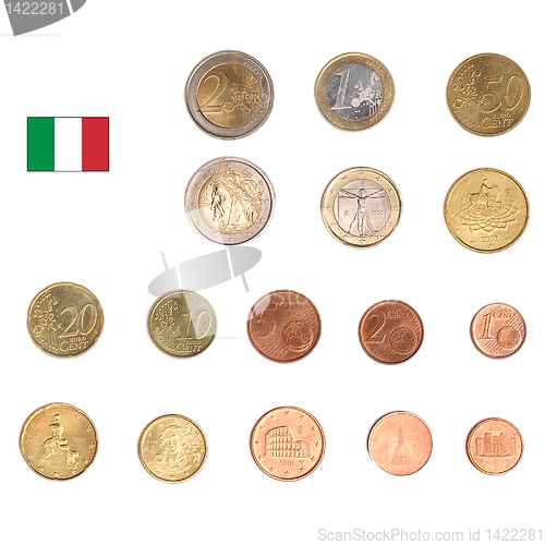 Image of Euro coin - Italy