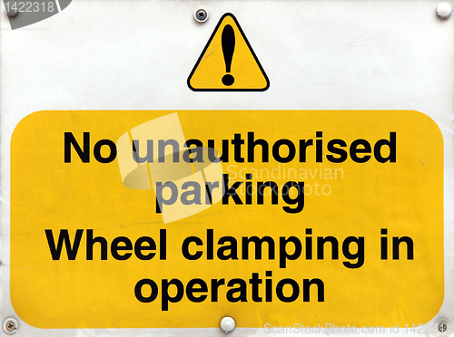 Image of Parking sign