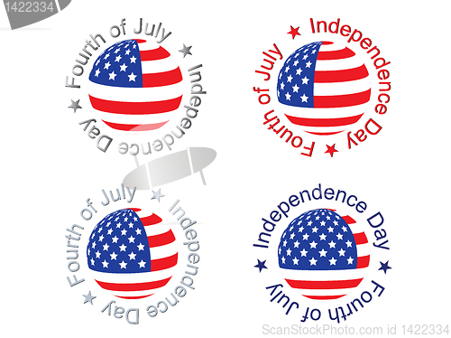 Image of independence day signs