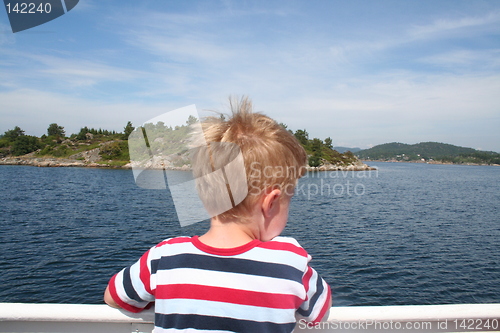 Image of Boy on boat