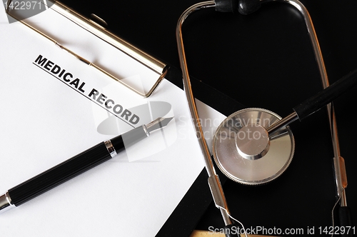 Image of medical record