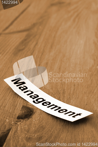 Image of management concept