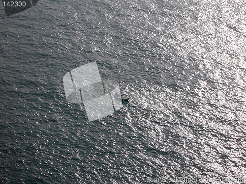 Image of small boat at sea