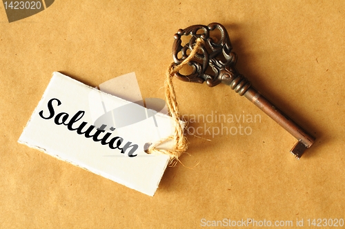 Image of key to solution