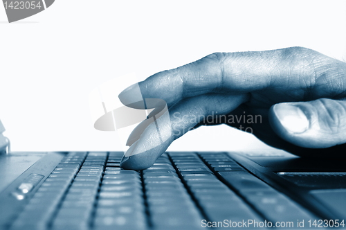 Image of typing hands on keyboard