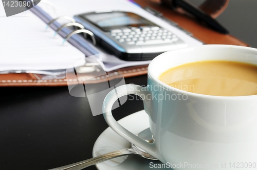 Image of coffee at work