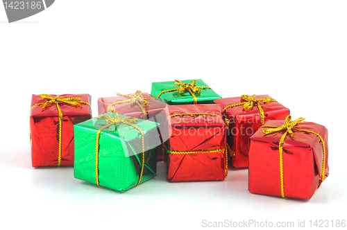 Image of xmas or christmas present box