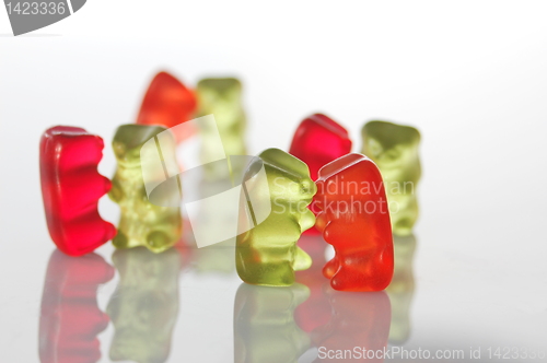 Image of gummy bears dancing at a party