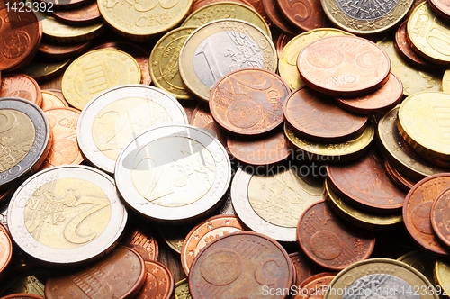 Image of euro money coins