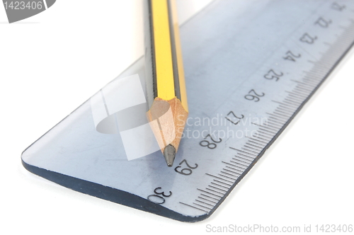 Image of pencil and ruler
