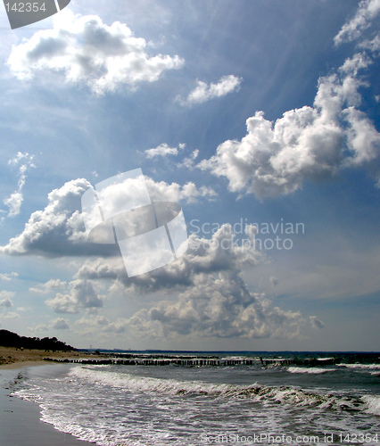 Image of clouds above the sea