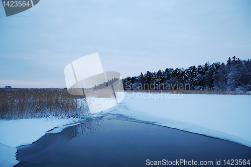 Image of Ice-hole in a lake