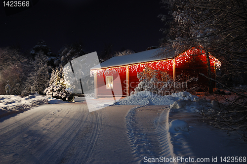 Image of Beautiful Christmas house