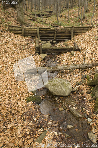 Image of wooden dam