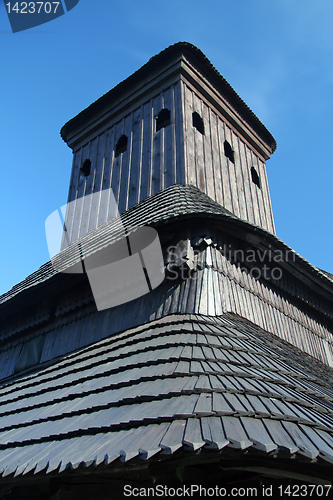 Image of wooden church detail