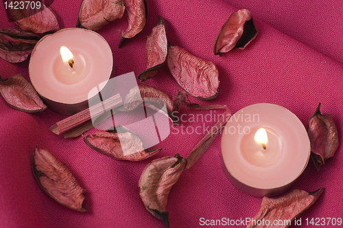 Image of pink candles