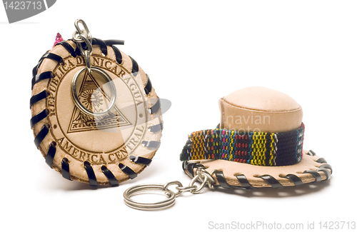 Image of souvenir key chains from Nicaragua