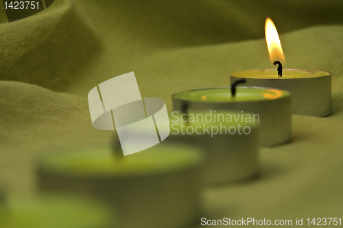 Image of green candles