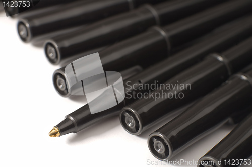 Image of black pens