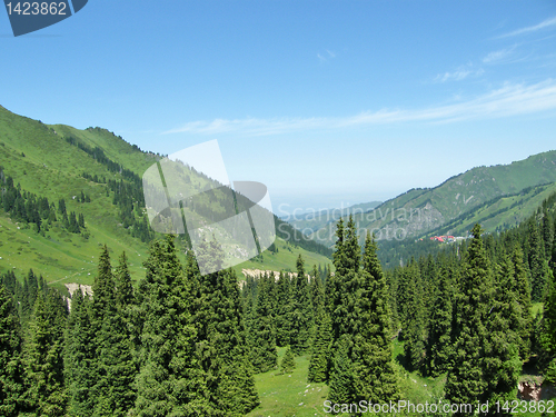 Image of mountain landscape, Central Asia, Kazakhstan 