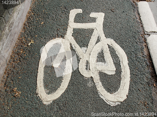 Image of Bike lane sign