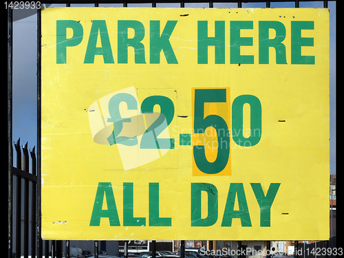 Image of Parking sign