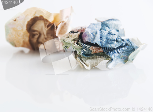 Image of Crumpled Money