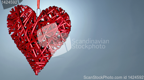 Image of Hand made red heart