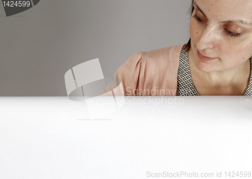 Image of Holding a banner