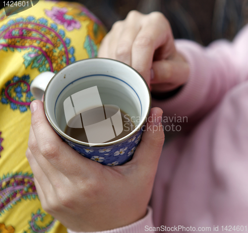 Image of Woman with cofee