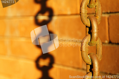 Image of Old rusted chain