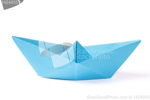 Image of Blue paper boat