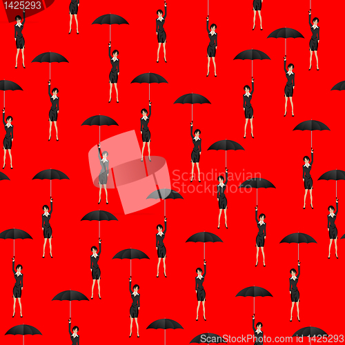 Image of Business girl background pattern