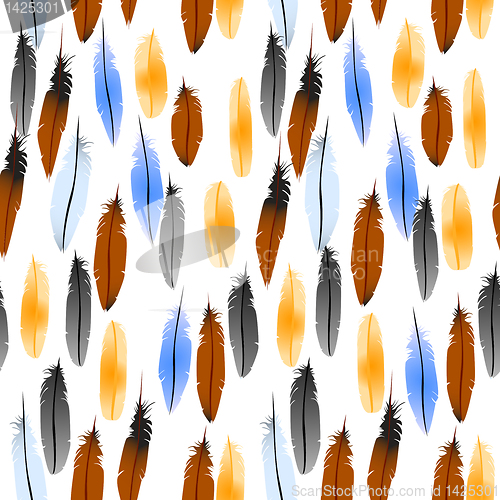 Image of Feathers pattern, seamless