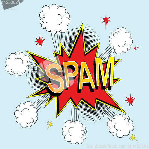 Image of Spam icon comic style