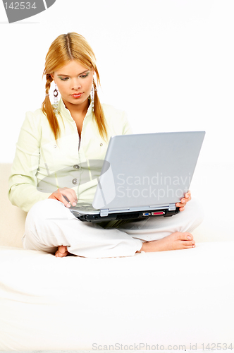 Image of Beauty with laptop