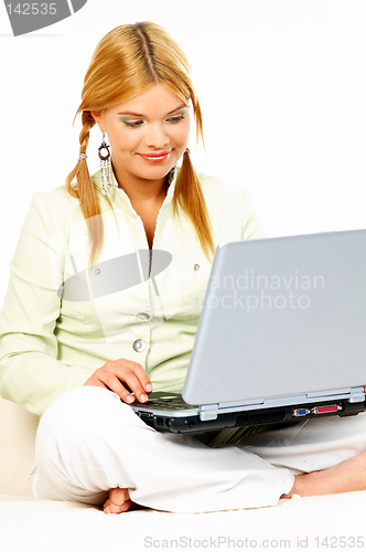 Image of Beauty with laptop