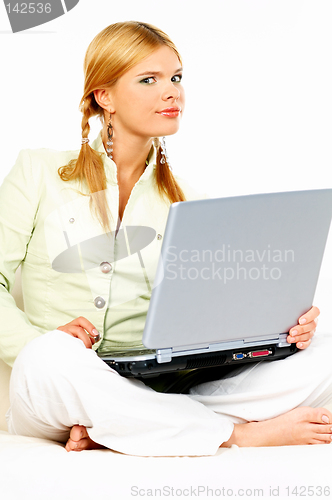 Image of Beauty with laptop