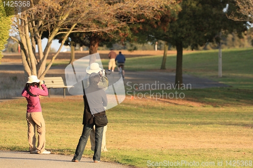 Image of Binocular and a camera