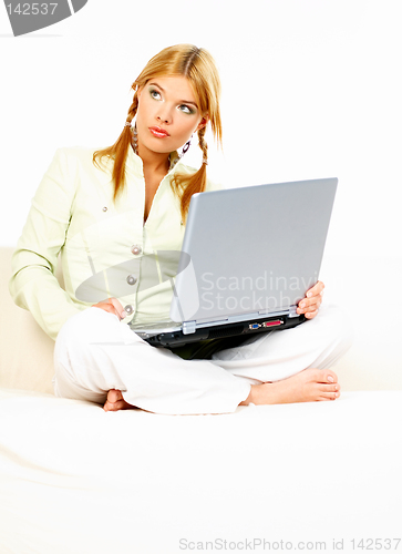 Image of Beauty with laptop